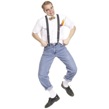 Nerdy man dancing