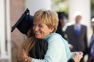 Graduate with mother