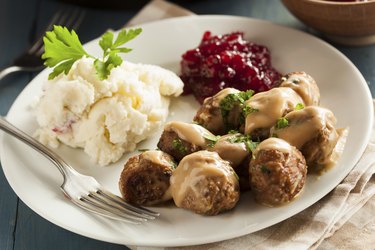 Homemade Swedish Meatballs with Cream Sauce