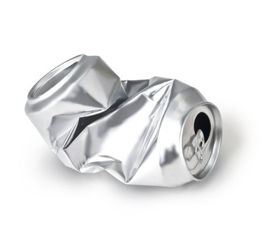 crumpled empty can