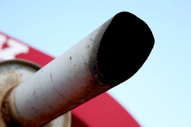 Close-up of exhaust pipe