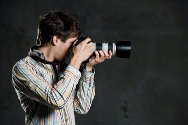 Studio shot of photographer