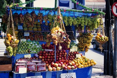 Fruit stand, Olinda, Brazil