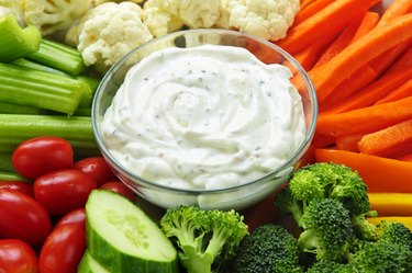 Vegetables and dip