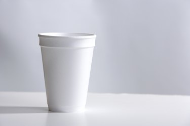 Styrofoam Cup on desk