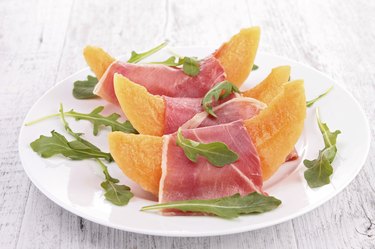 melon and prosciutto ham