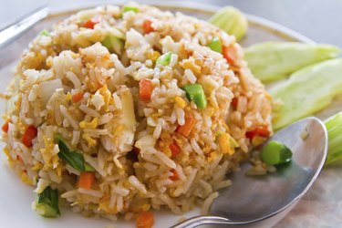 Fried rice with crab