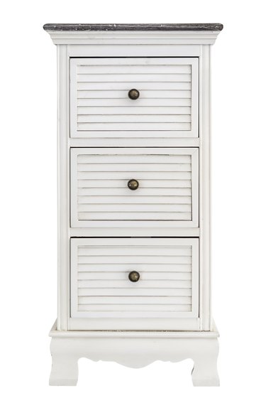 White wooden drawers cabinet