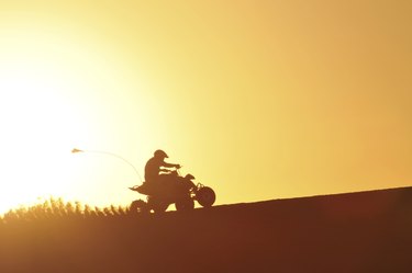 Quad bike in the sunset