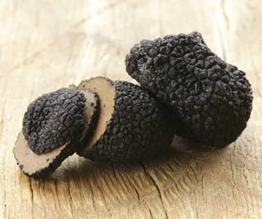 delicacy mushroom black truffle  -  rare and expensive vegetable