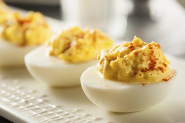 Healthy Deviled Eggs as an Appetizer