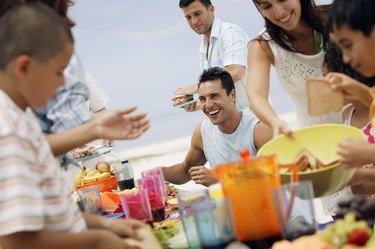 Family Picnic at the Beach