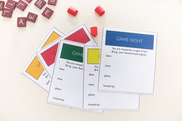Monopoly game night invitations