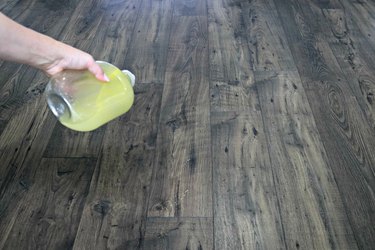 homemade floor polish recipe to restore shine to wood