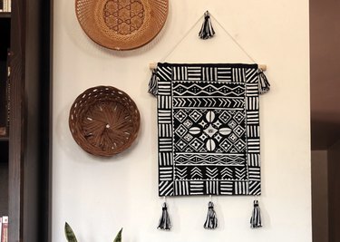 DIY Mud cloth-Inspired Wall Hanging