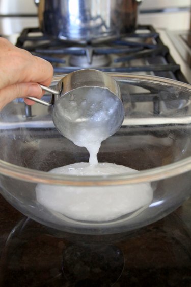 coconut oil before it's melted