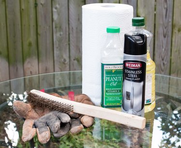 Materials for seasoning a BBQ grill