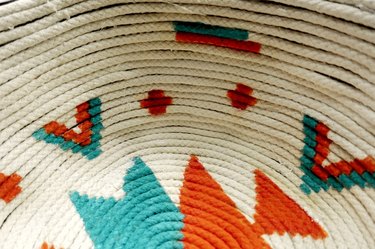 Painting basket for DIY desert-style basket.