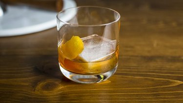 old-fashioned in a cocktail glass