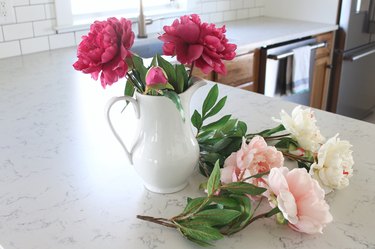 Arrange flowers in vase