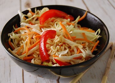 Finished Cold Asian Noodle Salad
