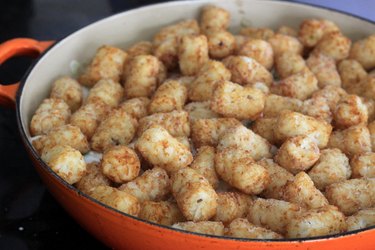 tater tot casserole for the oven.