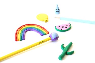 Fun and colorful DIY erasers kids will love