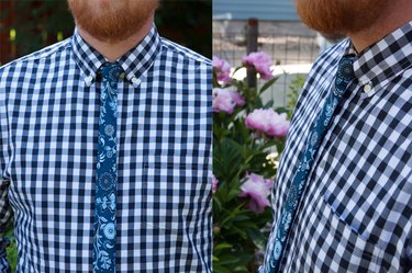 finished skinny tie collage
