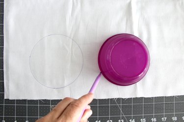 Trace around a bowl to get circle shapes