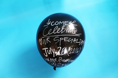 Write on a balloon