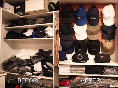 Diy baseball cap online storage