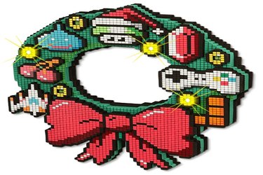 The 8-bit LED holiday wreath put a techy spin on holiday decorating.