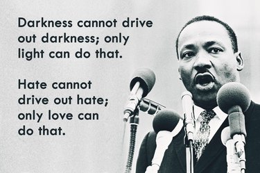 famous quote by MLK Jr.