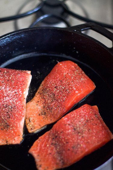 Salmon Cooked on the Stove