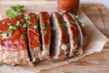 Meatloaf on a cutting board