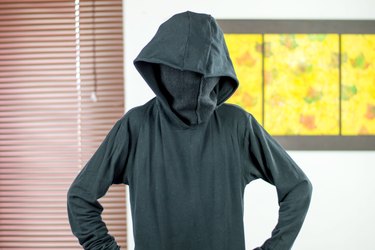 Face covering for a Nazgul costume