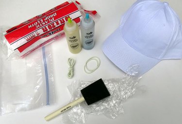 Things you'll need to make a tie-dye hat.
