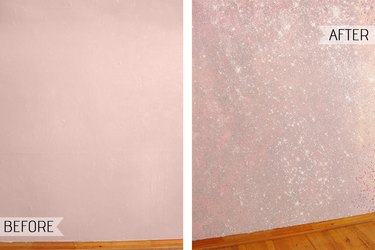 How to Create a Show-Stopping Accent Wall With Sparkly Glitter Paint