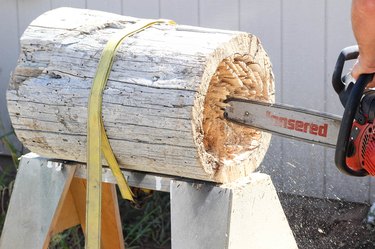 How to Make a Log Planter