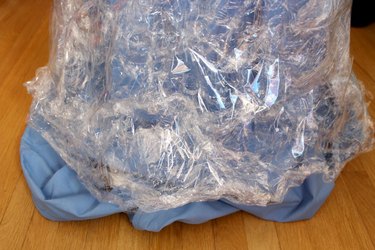 Packing tape ghost skirt hemline