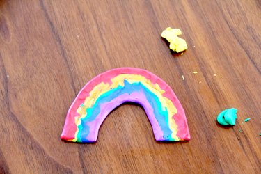 Back of rainbow eraser