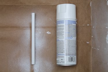 Paint the dowel with a few coats of spray paint.