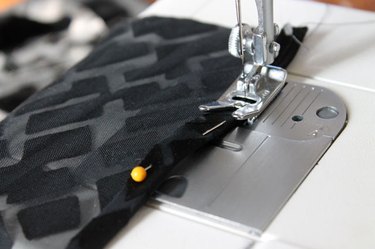 Sew the pressed edges.