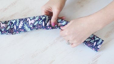 Turning fabric right side out