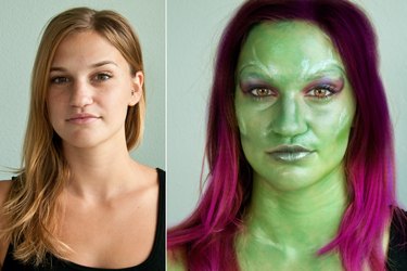 Completed Gamora makeup
