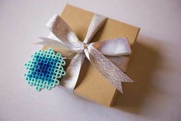 DIY fusible bead gift topper