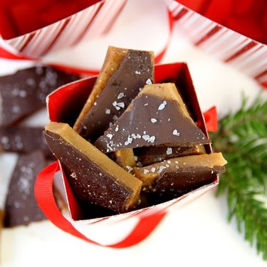 Make chocolate sea salt toffee as a gift this year.