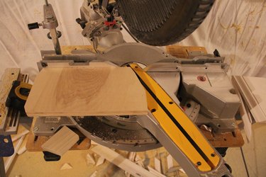 Miter Saw with Scrap Wood