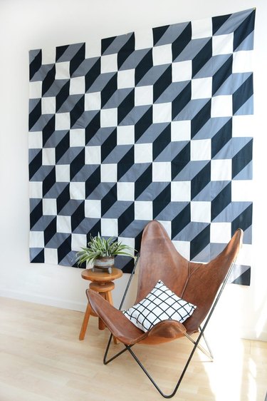 Modern Geometric Quilt Statement Wall