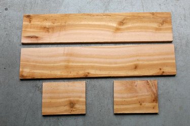 Cedar boards for window box